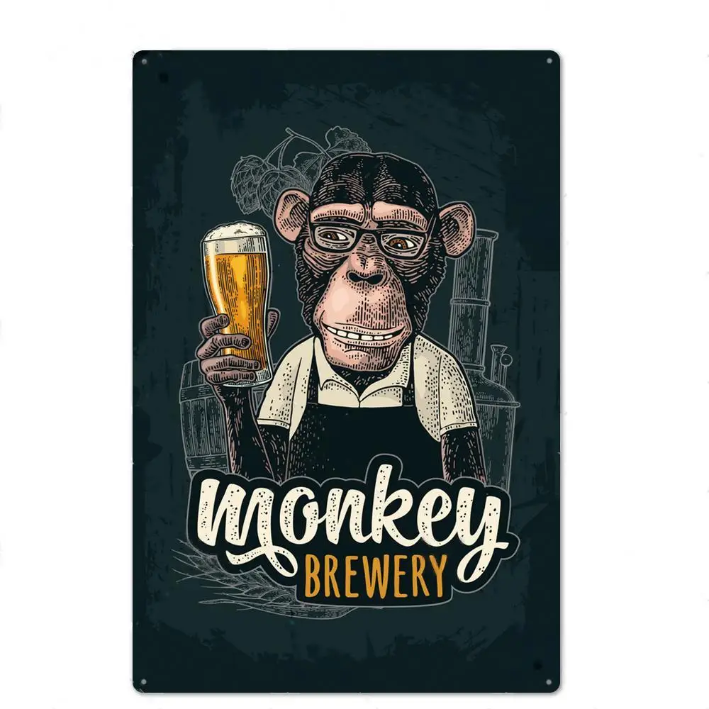 

Beer Time Metal Sign Vintage Lets Have A Drink Bar Club Decoration Tin Posters Picture Wall Art Plaque Tin Sign Plate