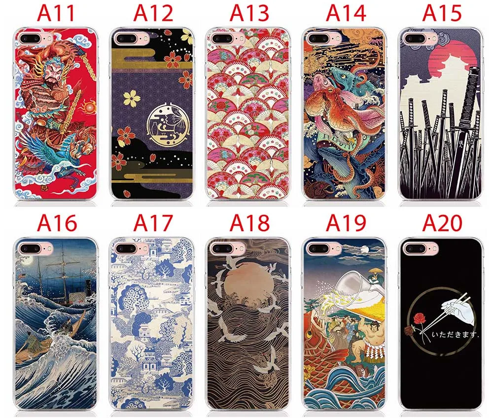 Силиконовый чехол для Umidigi A7 Z Z2 Pro X Plus E Bison UMI Super Max с японским искусством оболочка