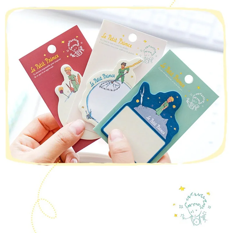 

3pcs Cartoon Prince Sticky Notes Fairy Tale Adhesive Memo Notepad Planner Diary Sticker Marker Stationery Office School A6625