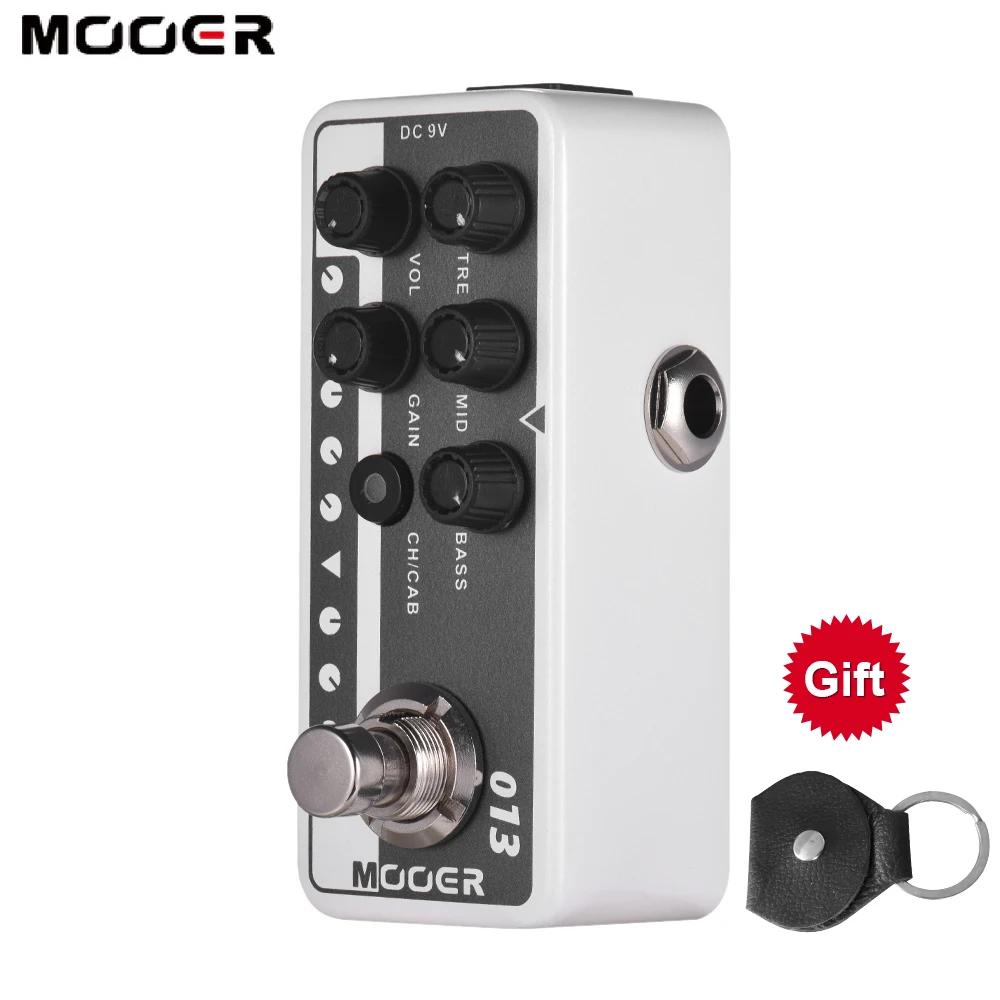 Mooer M013 Matchbox Electric Guitar Effects Pedal High Gain Tap Tempo Bass Speaker Cabinet Simulation Accessories Stompbox