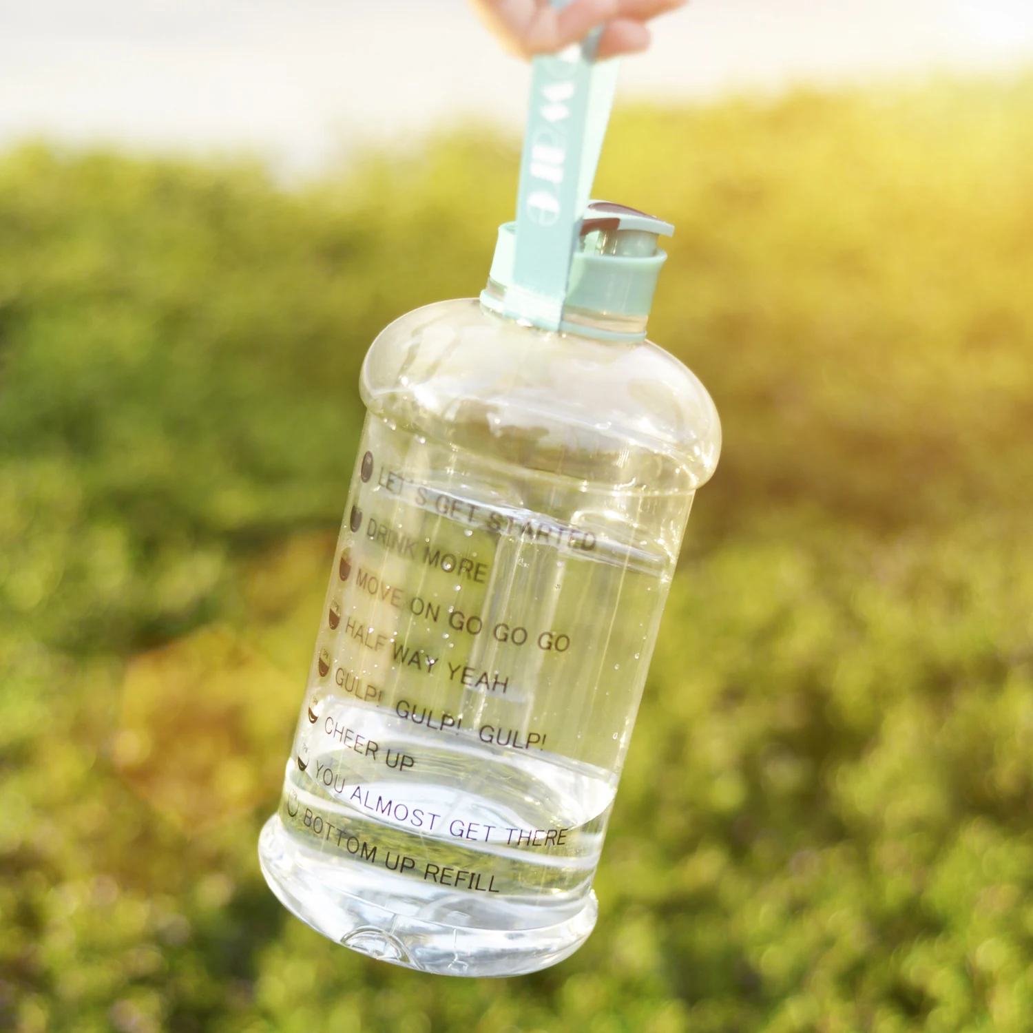 Оригинальный мотивационный маркер времени 2.2л галлон бутылка воды Экологичная BPA