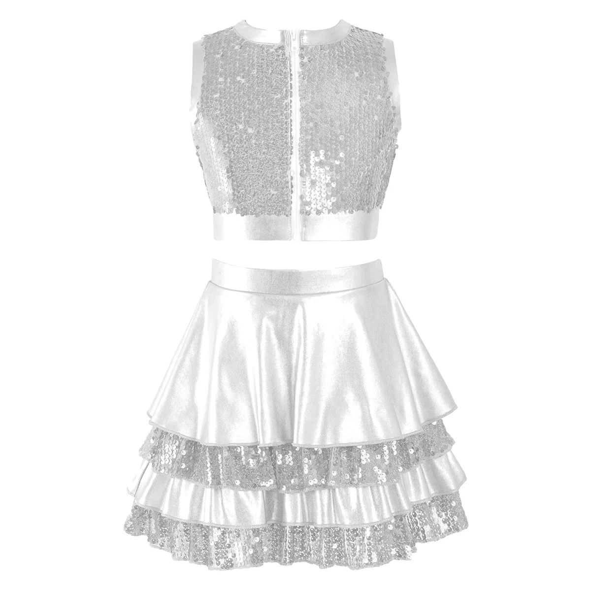 

Детский костюм с блестками для джазовых танцев, современных танцев, модное платье для латиноамериканских танцев, платья для выступлений, дж...