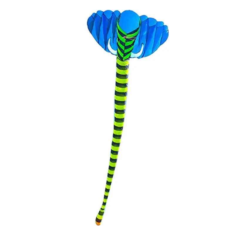 

3D Large Elephant Shape Beach Kites Frameless Soft Entertainment Sports Family XX9E