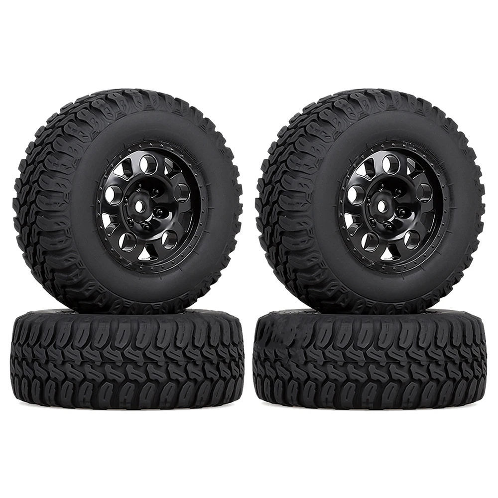 

RC Tires Austar 4PCS 110*44MM RC Car Rubber Tires Wheel Rim Set for 1/10 Short Course Truck ARRMA SENTON 4X4 550 MEGA XLH 9125