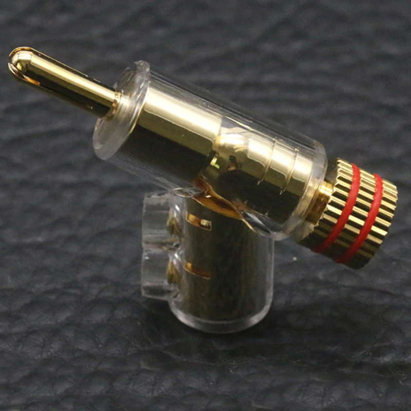 4 шт. Высокопроизводительные Позолоченные Родиевые вилки типа банан Hi Fi