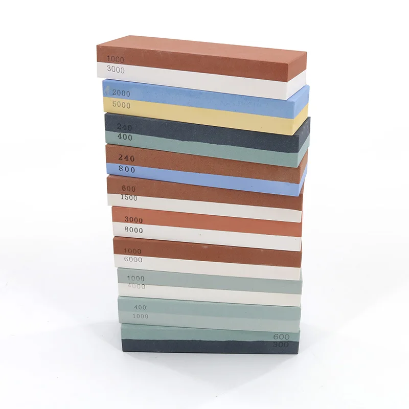 Двухсторонний точильный камень Материал корунд и карбид кремния для кухонных