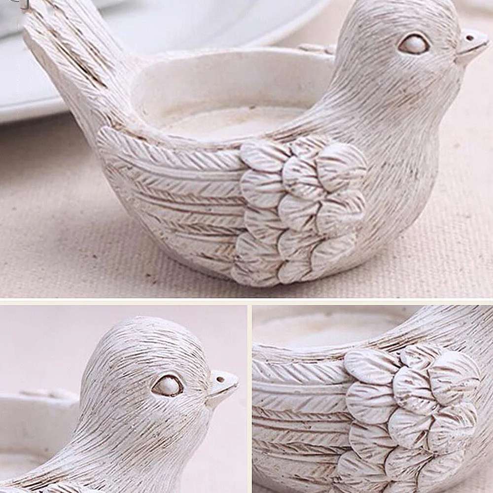 Ретро-подсвечник в виде слона для чая подсвечник Свадебный домашний декор птицы |
