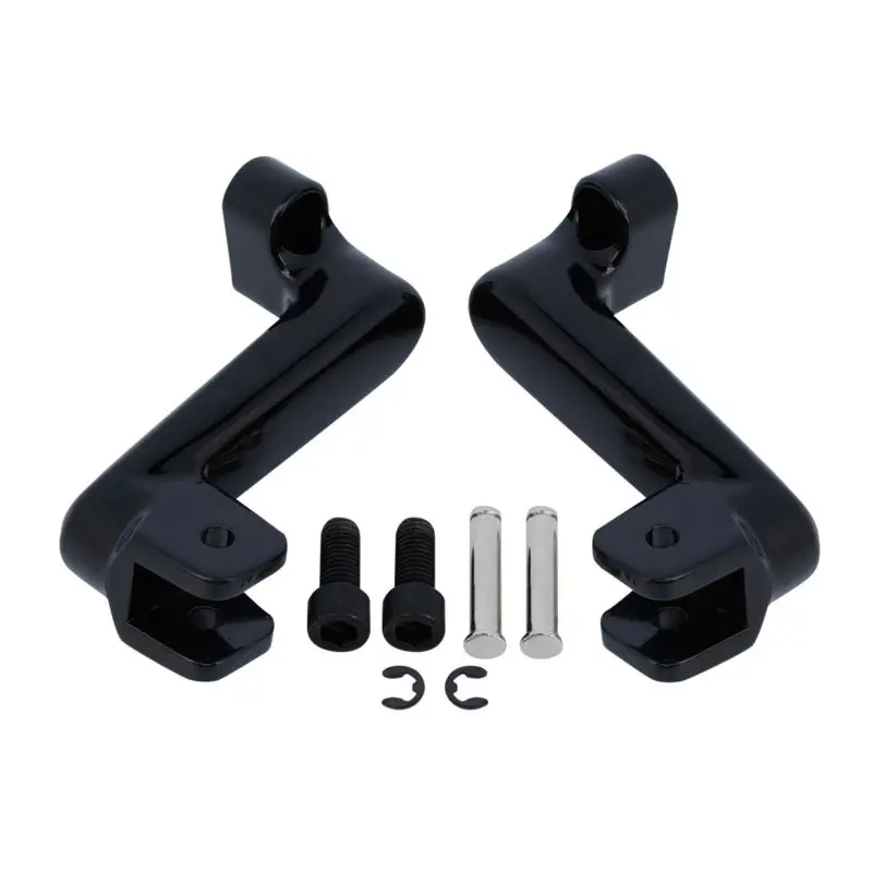 Мотоциклетные колышки для пассажирских ножек кронштейн черного цвета Indian Chief