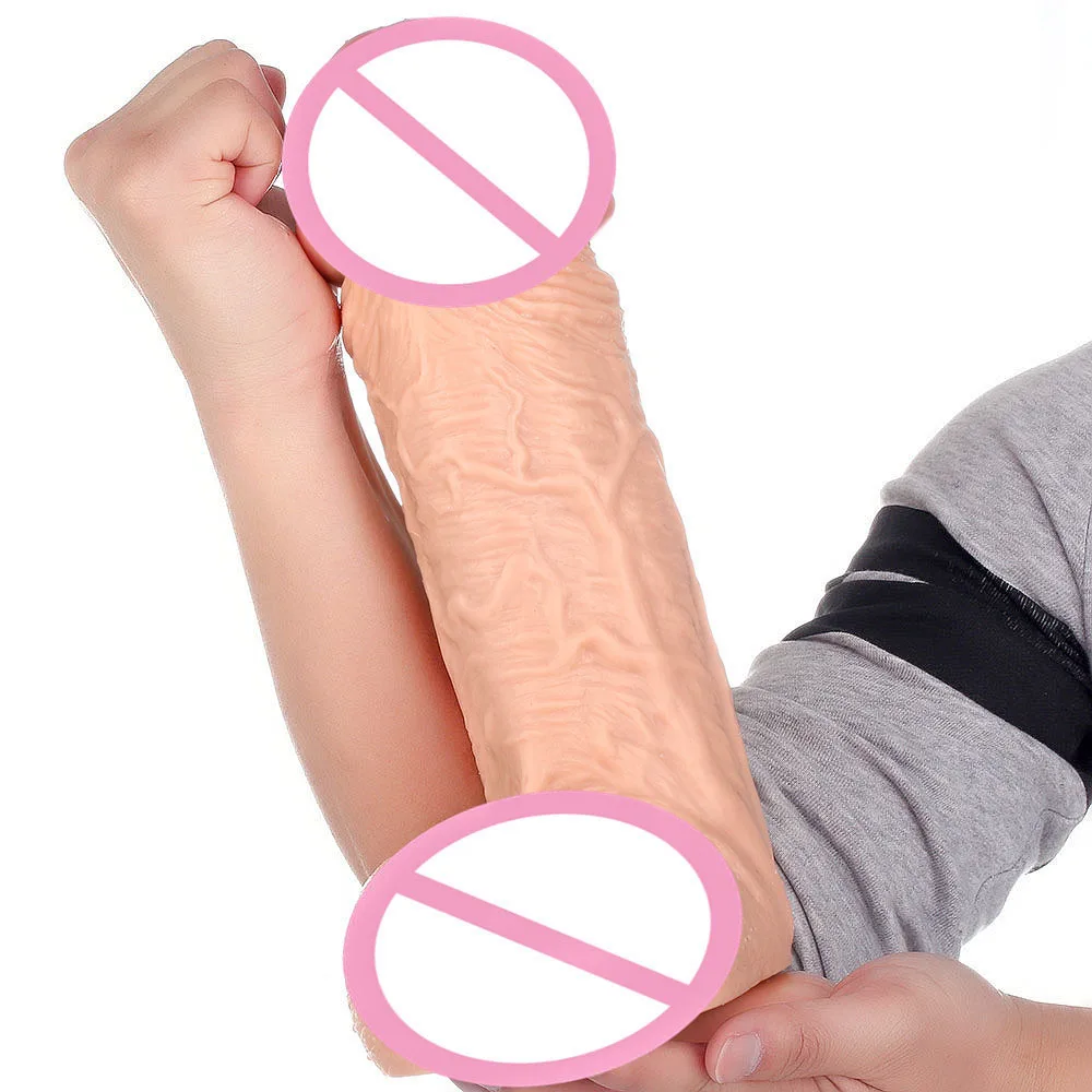 Супер огромный толстый большой фаллоимитатор присоске мужской искусственный