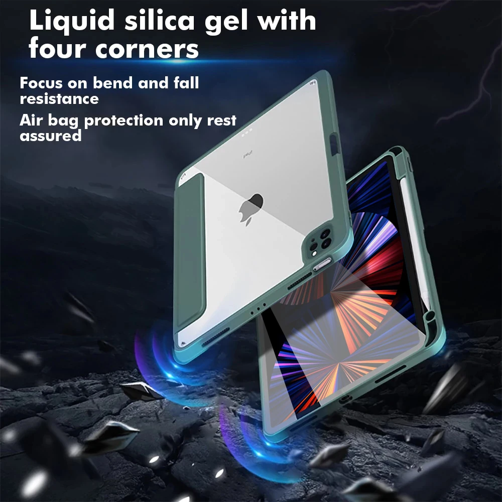 Для iPad Air 4 Чехол 5 для Pro 11 чехол 2021 12 9 Mini 6 2 8th 9th Generation Funda Cover | Компьютеры и офис