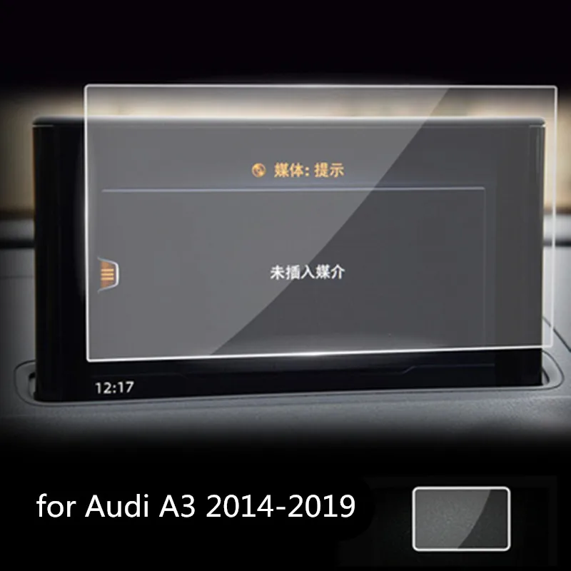 Защитная пленка для приборной панели Audi A3 2014-2019 закаленное стекло автомобильные