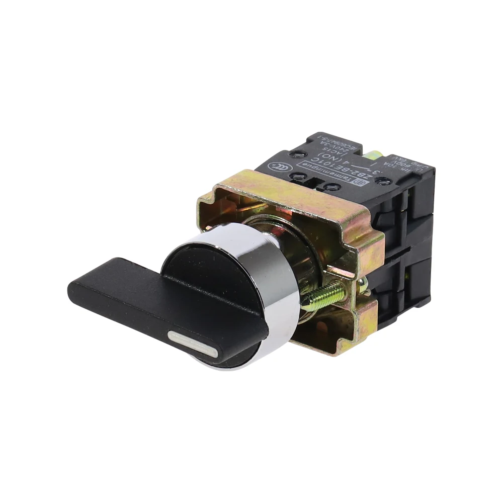 3 позиции 2 № 22 мм поддерживаемый вращающийся выключатель света