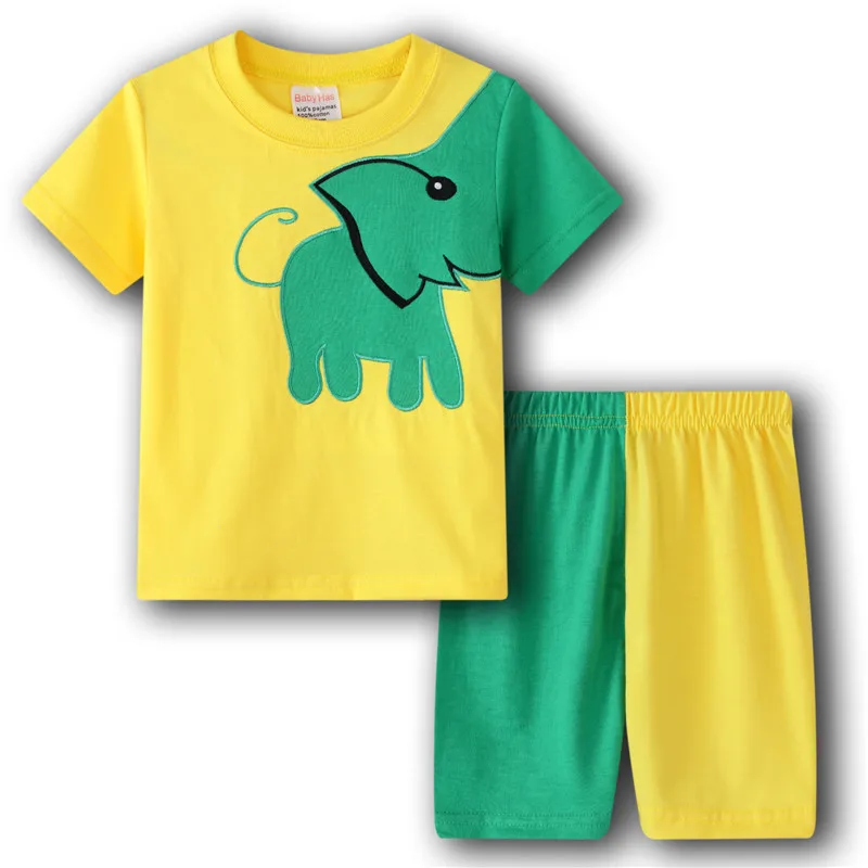 Комбинезон детский летний с принтом динозавра для мальчиков 2020 |