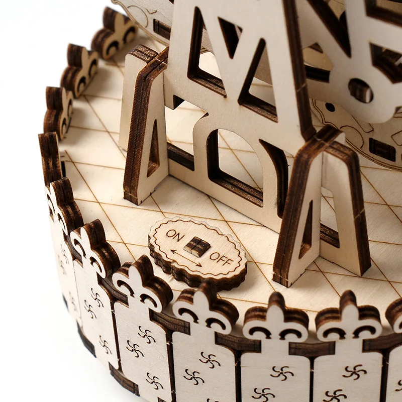 

3D Wooden Puzzle Games Creative DIY 3D Owl Clock Wooden Model Building Block Assembly Education Toys Gift for Children Adult