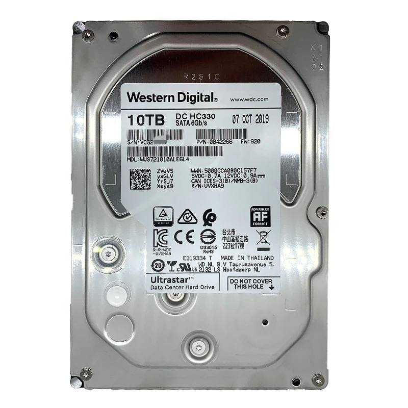Western Digital 10TB Ultrastar DC HC320 SATA HDD - 7200 RPM Class 6Gb/s 256MB Cache 3.5" WUS721010ALE6L4 | Компьютеры и офис