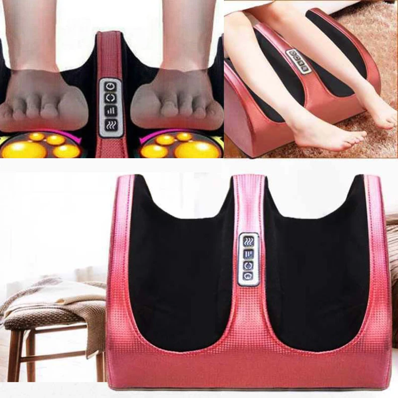 

2021 New Electric Foot Massage Machine Foot Massager Kneading Deep Tissue Relax Heated Rolling Kneading Legs Feet Relief Fatigue