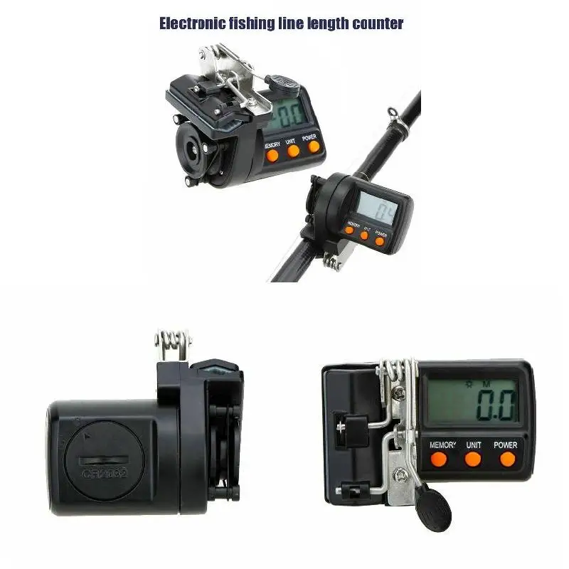 Hot Fishing Line Counter Digital Clip-on Deepth Gauge with LED Display Maximum Measurement Length 999.9M MVI-ing | Спорт и