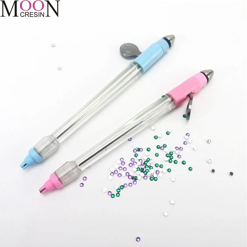

2020 New Arrivals Make Beauty Pen tools Pen Accessories Point Mosaic Tool Hand Carved Resin Color Pens With Diamond