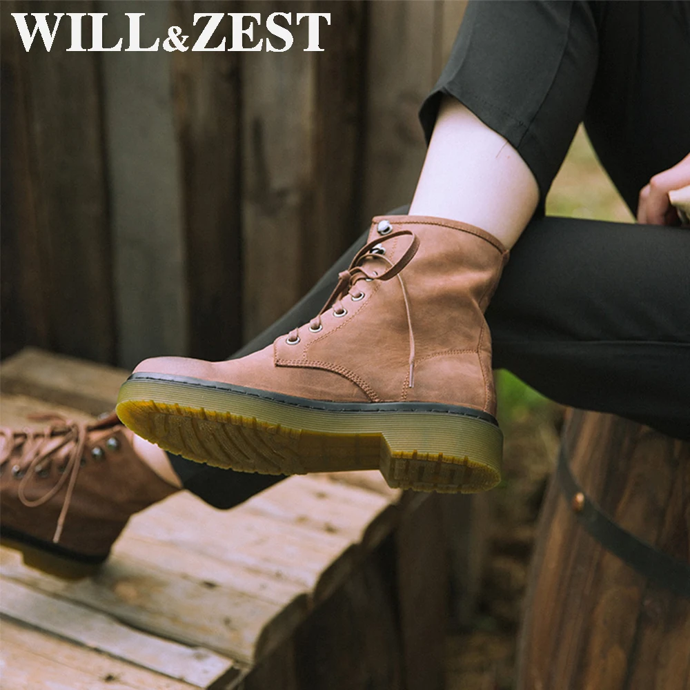 Женские зимние ботинки на платформе Will & Zest женские короткие ковбойские из фетра
