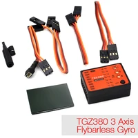 tgz380 3 axis flybarless gyro for align t rex 450700 rc helicopter