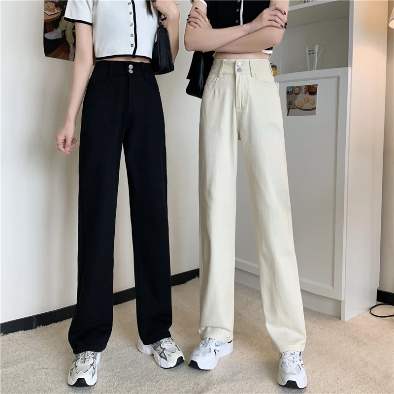 

3000 Summer 2021 new high waist niche age-reducing black jeans