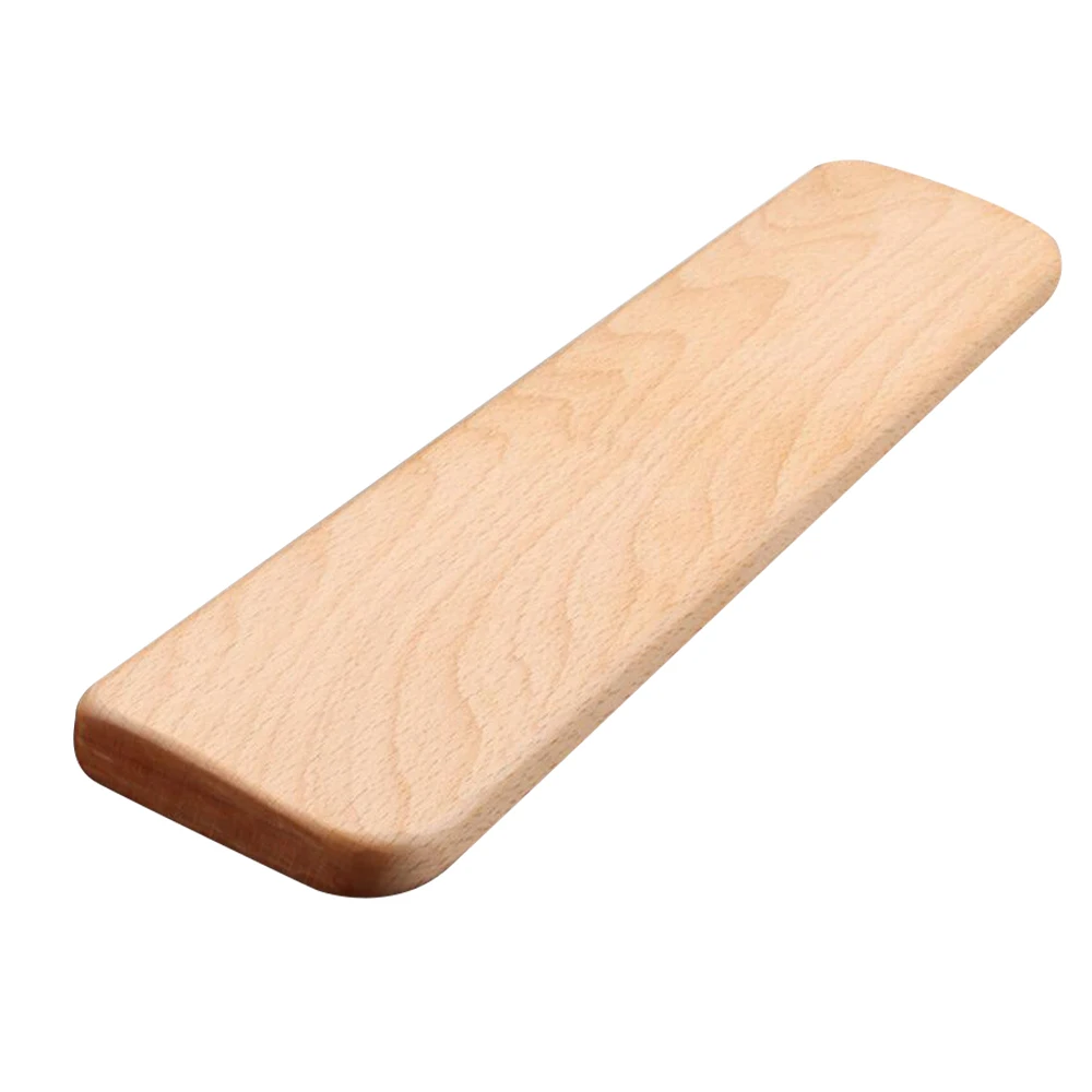 

Wood Keyboard Wrist Rest Pad Beech Round Edge Mechanical Keyboard Wrist Rest Palms Rest for Office Gaming Typing