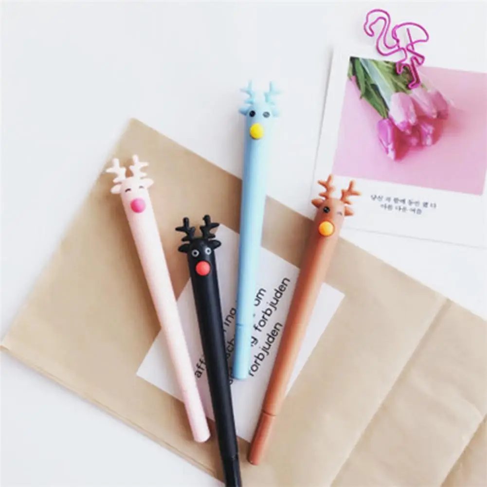

Lovely Cartoon Elk Shape Gel Pen for Writing Supplies