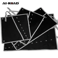 ai road practical canvas tool bag wrench tool roll up foldable spanner combination canvas hanging bag hand tool storage bag
