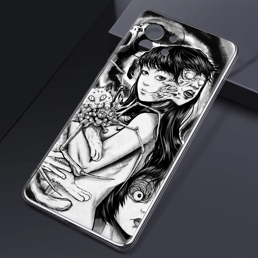 silicone phone case for xiaomi mi poco x3 nfc 10t pro 11 m3 note 10 lite f3 9t f1 11i clear soft back cover junji ito tomie tees free global shipping