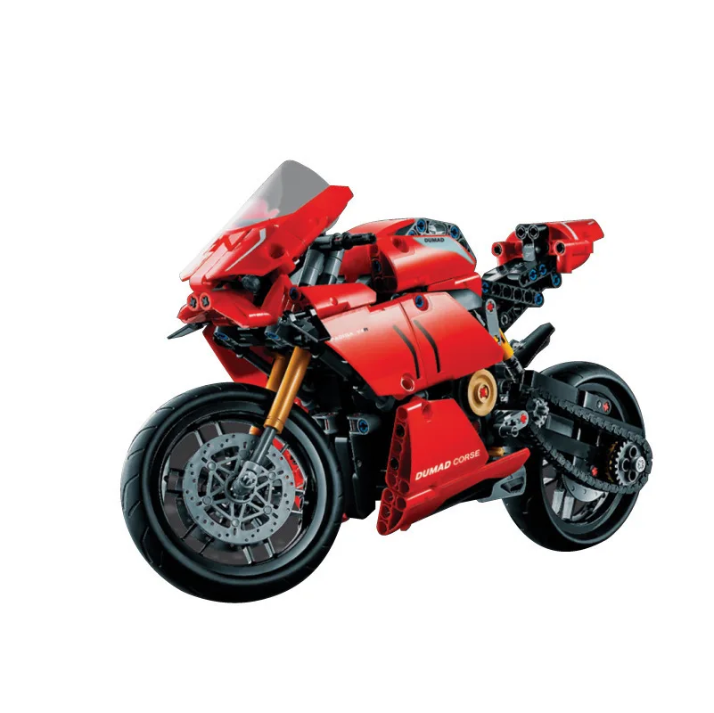 

674pcs Technic Cars Constructor Ducatis Panigale V4 R Motorcycle Building Blocks 42107 Bricks Toys for Boys Kids Christmas Gift