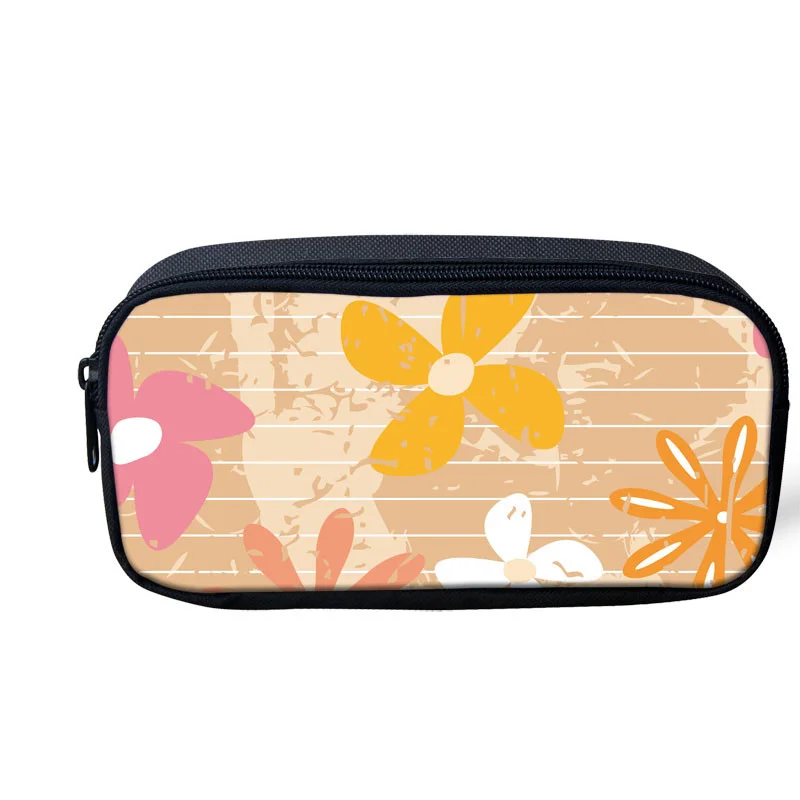 

2021 Cartoon Flowers Pen Bag Pencil Case for Boy Pencil Bags for Student Children's Day Gift for Kids Pen Bags