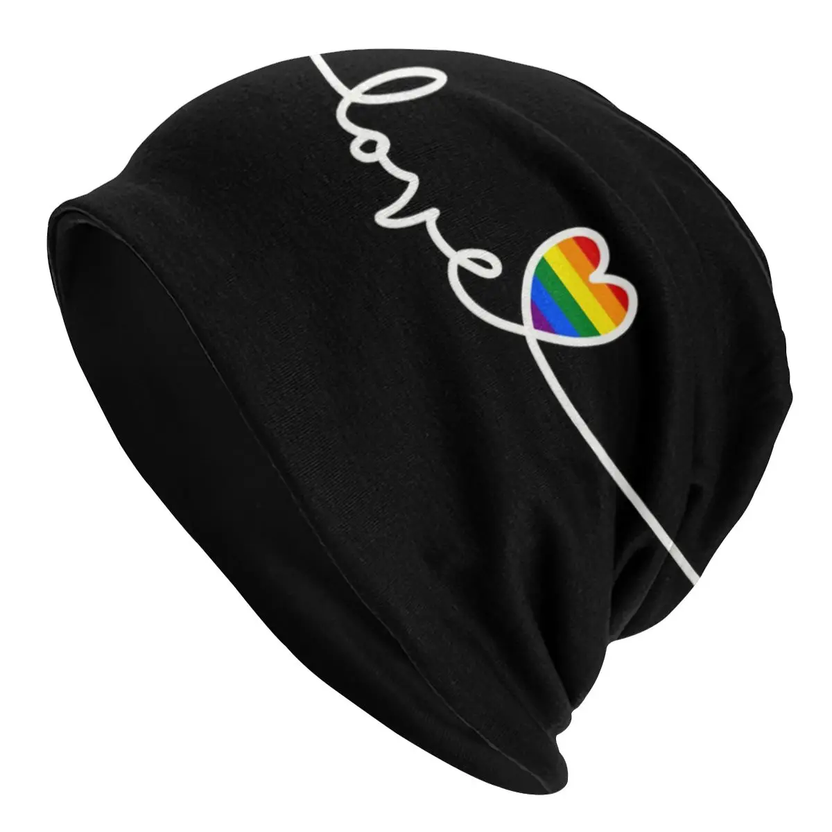 

LGBT Love Gay Pride Beanie Bonnet Knitted Hat Men Women Hip Hop Unisex Rainbow Winter Warm Skullies Beanies Cap