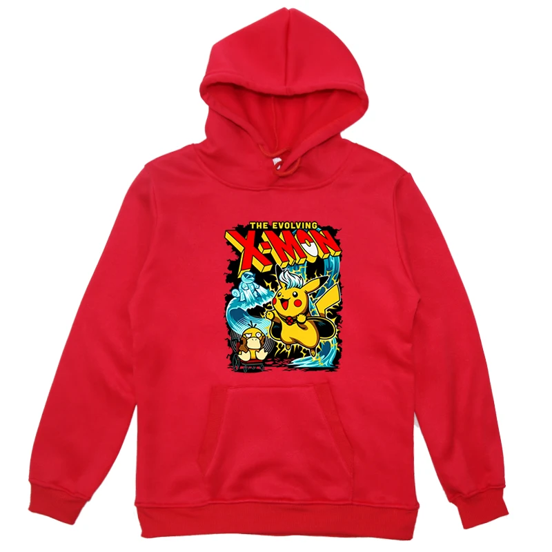 Hoodies 12 Толстовки с капюшоном для мальчиков и девочек с принтом «Покемон»; детские толстовки с Пикачу; сезон осень-зима; толстовка с капюшоном для малышей; детская бархатная верхняя одежда - Цвет: Hoodies 12