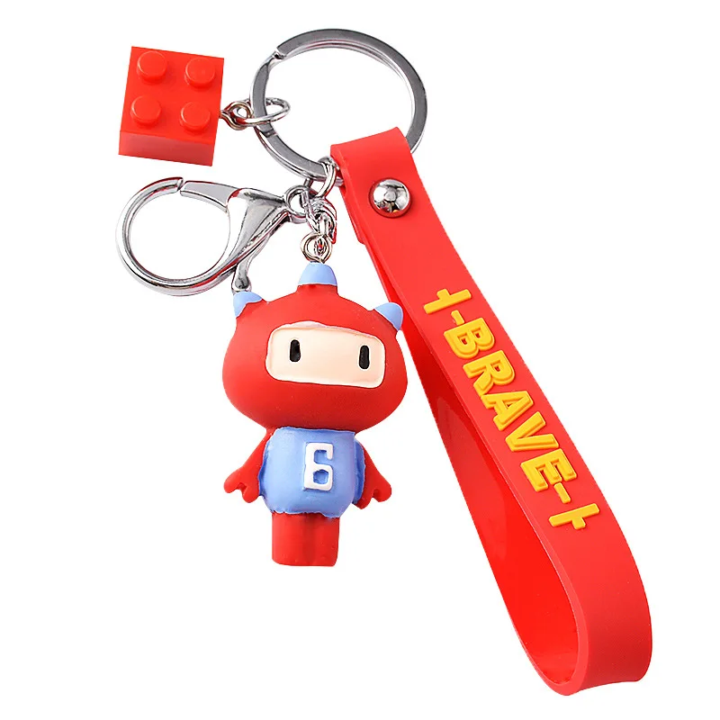 4 цвета милый мультфильм кукла брелок с бесплатной силиконовой ручной ремень