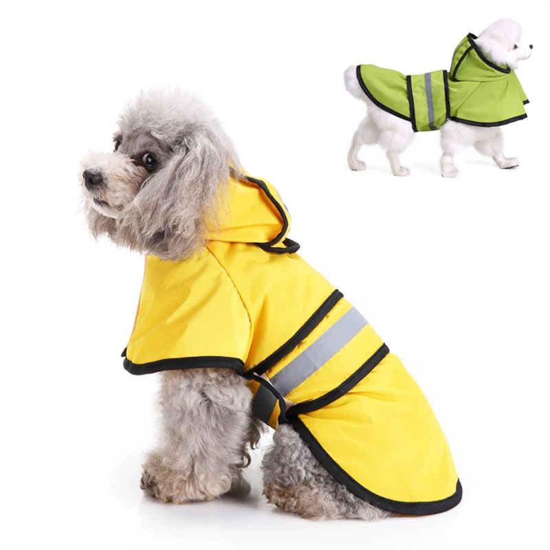 Водонепроницаемый комбинезон для животных собак светоотражающий плащ с