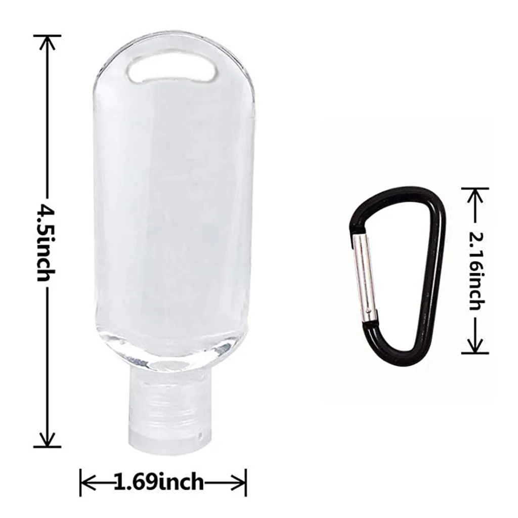 8 шт Мини Ясно брелок бутылки Портативный для путешествий пластиковая посуда