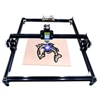 Лазерный гравировальный станок, 40 х50 см, 2 оси, лазерный гравер для резьбы по дереву, настольный мини лазерный гравировальный принтер 15 Вт