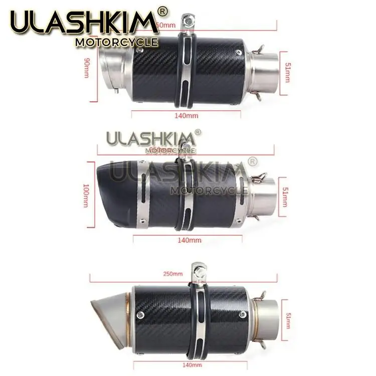 Полный цикл Системы глушитель Изменение среднего звена трубы слипоны для kawasaki Z800