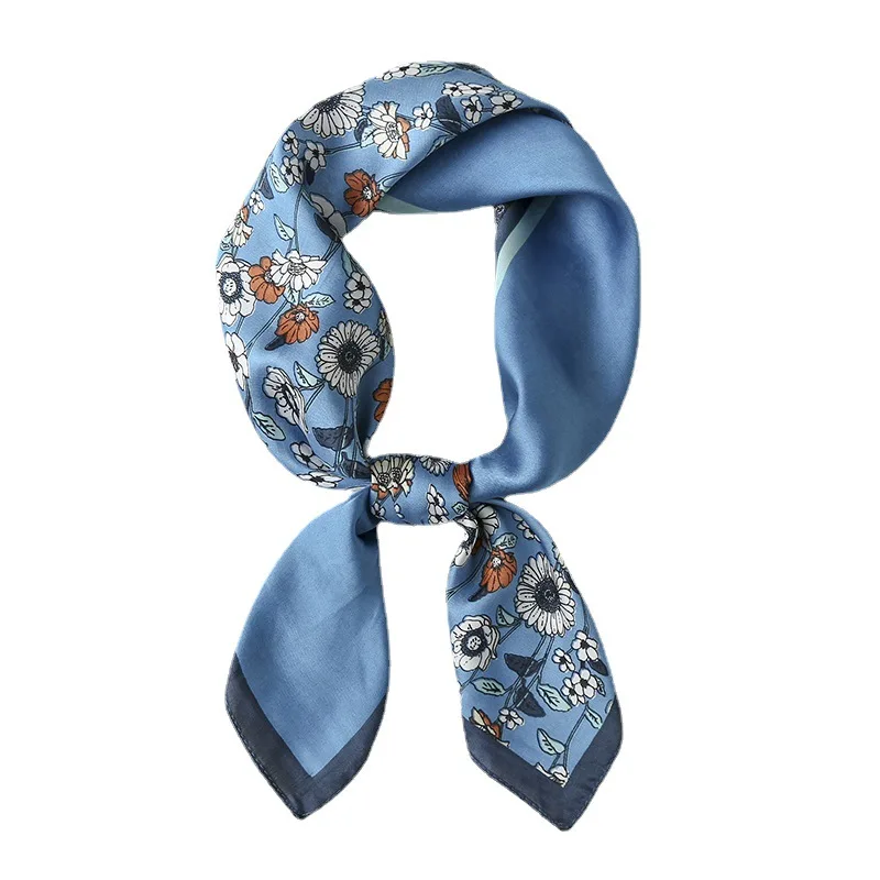 

Spring Women 70 Cm Sweet Print Temperament Silk Scarf