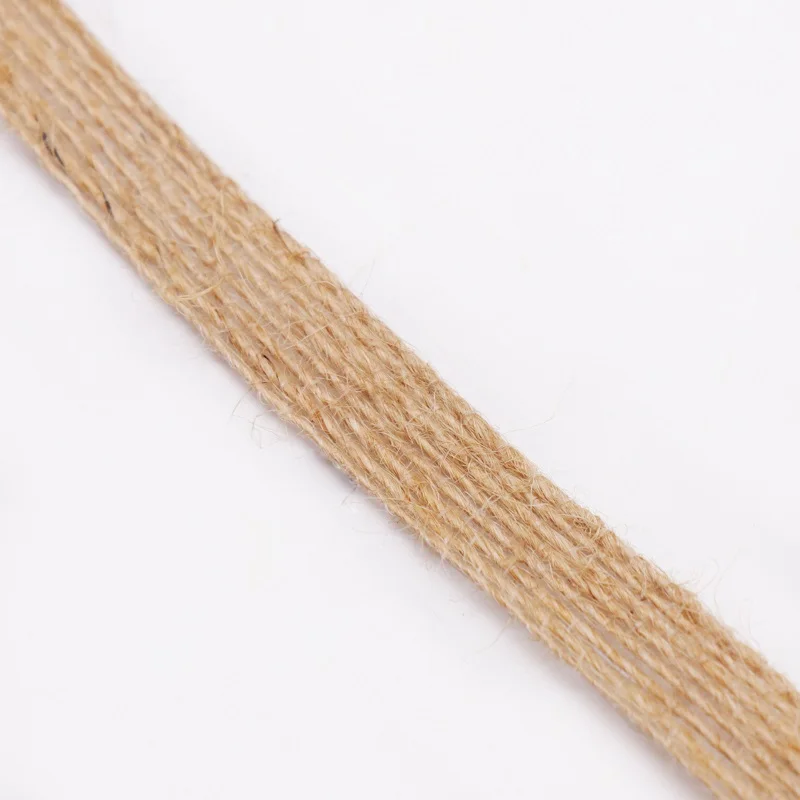 10MM x 5 Yards Ручная работа, сделай сам, искусственный зеленый лист, пеньковые веревки, цветочные гирлянды, пеньковая Мешковина, Полиэстеровая веревка, для свадьбы, вечеринки, Рождества, Декор, принадлежности - Цвет: 10MM x 5 Yards