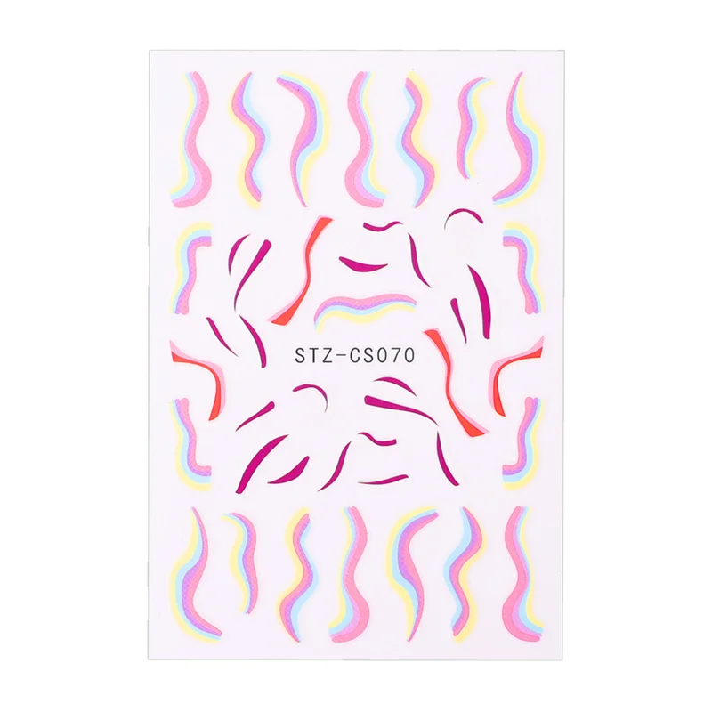 1 шт. абстрактная наклейка для ногтей с принтом в виде коровы | Красота и здоровье