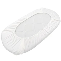 breathable cradle moses basket oval rectangle pad sheet stretchy baby fitted bassinet sheet mattress cover crib bed protector