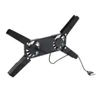 Складной вентилятор с двойным USB-вентилятором, вращающаяся подставка для охлаждения ПК, ноутбука, Macbook