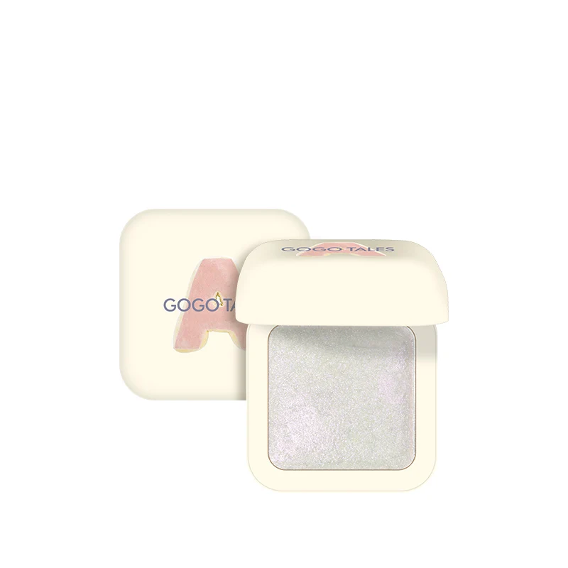 

1PC Diamond Color Highlight Pressed Powder Pearlescent Repair Glitter Powder Nose Shadow Stereo Brightening Retouch Contour