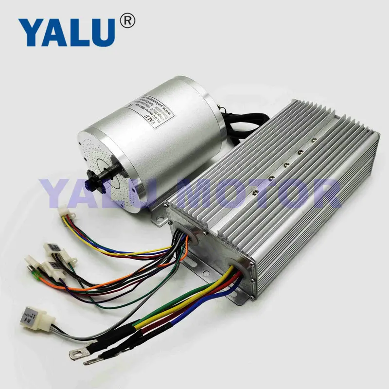 YALU, фара для электровелосипеда в комплект BM1109 3000W Бесщеточный подвесная велосипед мотора 72В Электрический Escooter BLDC мотор для горного велосипеда Conversion Kit - Цвет: foot Wit  controller