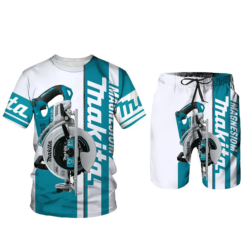 

Electrical Worker Summer 3D Printed Men's T-shirt Shorts Set Men's Sportswear Tracksuit O Neck Short Sleeve Men's Clothing Suit