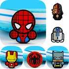 Spidermans обувь Crocs мраморные Мальчики очаровательные фильмы Pin Супер герой аксессуары украшения ПВХ милый подарок для детей друзей Набор DIY