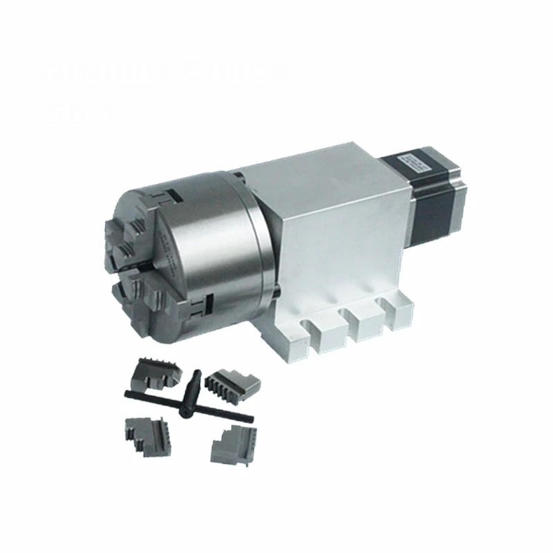 

Harmonic Drive Reducer 3 4 Jaw 80mm 100mm Chuck CNC 4th Axis Rotary Axis Speed Reducing Ratio 50 for Milling Machine