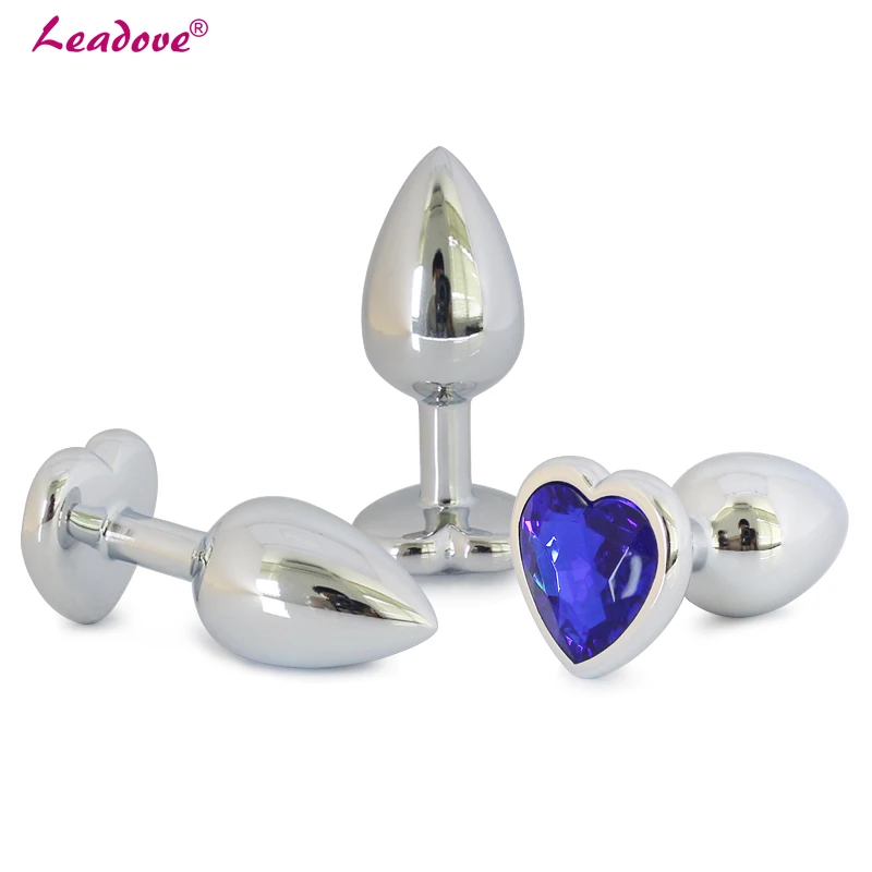 Анальная пробка из нержавеющей стали в форме сердца с гладким касанием | Красота