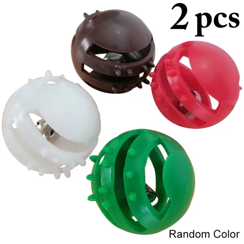 

2 PCS Plastic Ball For Cat Toy Interactive Kitten Playing Teasing Ball Toy With Bell Pet Cat Exercise Training Toys For Indoor